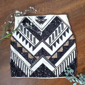 Express Sequin Mini Skirt - Size XS (US)